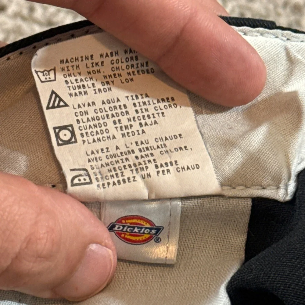 Dickies 874 Original Fit Work Pants Mens 32x34 Black Good Straight Leg 874BK
